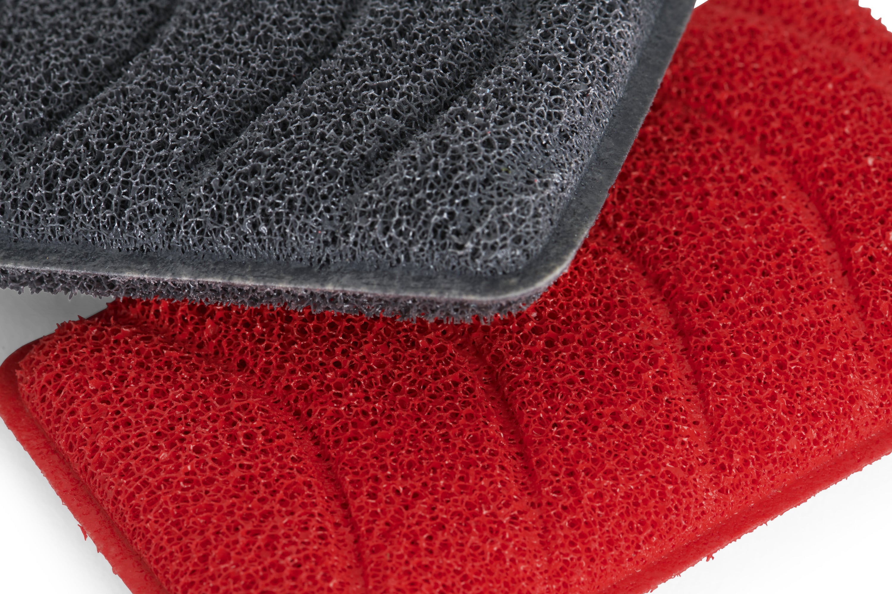 SILICONE 2 PC SPONGE SET/BLK & RED