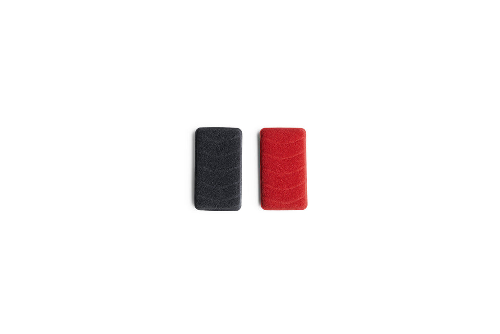 SILICONE 2 PC SPONGE SET/BLK & RED
